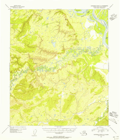 United States Geological Survey Kantishna River D-4, AK (1954, 63360-Scale) digital map
