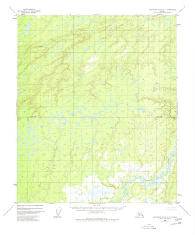 United States Geological Survey Kantishna River D-5, AK (1952, 63360-Scale) digital map