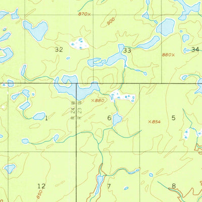 United States Geological Survey Kantishna River D-5, AK (1952, 63360-Scale) digital map