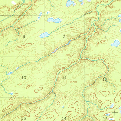 United States Geological Survey Kantishna River D-5, AK (1952, 63360-Scale) digital map