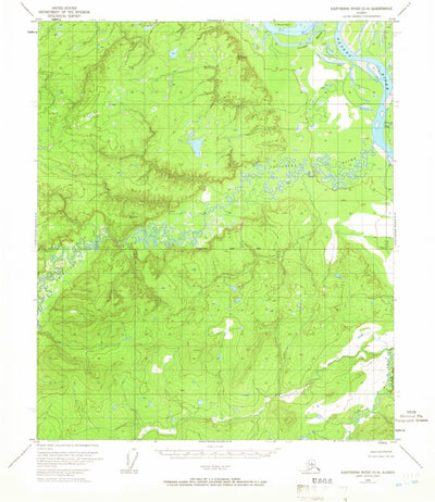 United States Geological Survey Kantishna River D-5, AK (1953, 63360-Scale) digital map