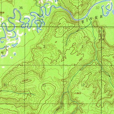 United States Geological Survey Kantishna River D-5, AK (1953, 63360-Scale) digital map
