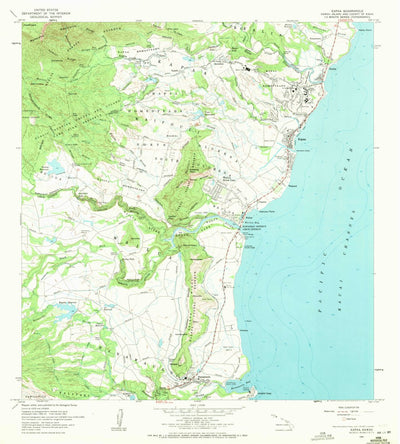 United States Geological Survey Kapaa, HI (1963, 24000-Scale) digital map