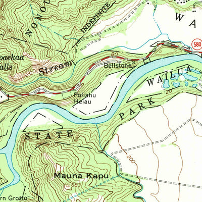 United States Geological Survey Kapaa, HI (1983, 24000-Scale) digital map