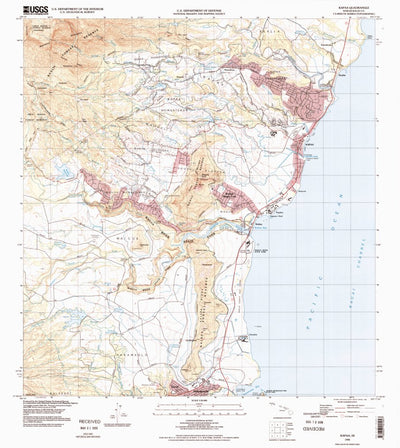 United States Geological Survey Kapaa, HI (1996, 24000-Scale) digital map