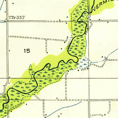 United States Geological Survey Kaplan North, LA (1954, 31680-Scale) digital map