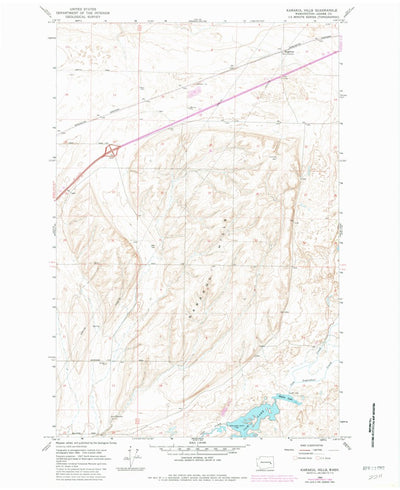 United States Geological Survey Karakul Hills, WA (1964, 24000-Scale) digital map