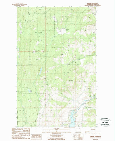 United States Geological Survey Karamin, WA (1988, 24000-Scale) digital map