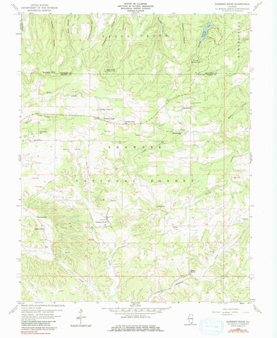 United States Geological Survey Karbers Ridge, IL (1959, 24000-Scale) digital map