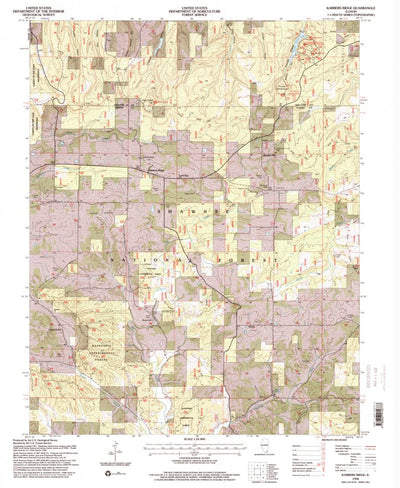 United States Geological Survey Karbers Ridge, IL (1996, 24000-Scale) digital map