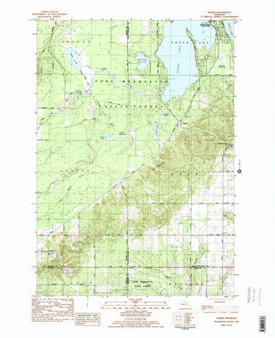 United States Geological Survey Karlin, MI (1983, 25000-Scale) digital map