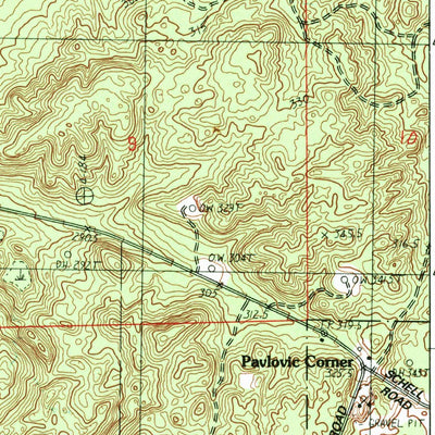 United States Geological Survey Karlin, MI (1983, 25000-Scale) digital map