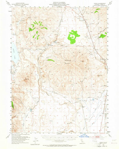 United States Geological Survey Karlo, CA (1954, 62500-Scale) digital map