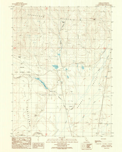 United States Geological Survey Karlo, CA (1989, 24000-Scale) digital map