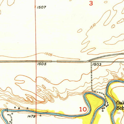 United States Geological Survey Karlsruhe NW, ND (1949, 24000-Scale) digital map