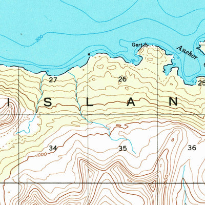 United States Geological Survey Karluk A-1, AK (1952, 63360-Scale) digital map