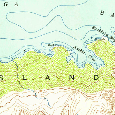 United States Geological Survey Karluk A-1, AK (1954, 63360-Scale) digital map
