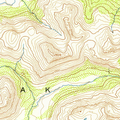 United States Geological Survey Karluk A-1, AK (1954, 63360-Scale) digital map