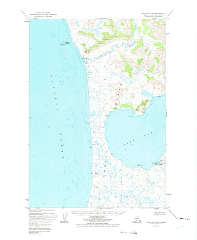 United States Geological Survey Karluk A-2, AK (1952, 63360-Scale) digital map