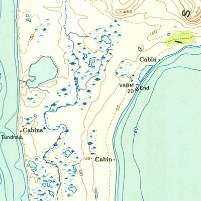 United States Geological Survey Karluk A-2, AK (1954, 63360-Scale) digital map