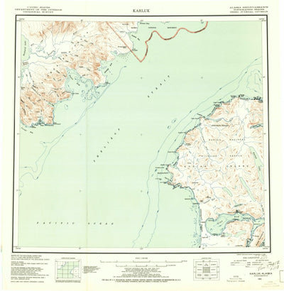 United States Geological Survey Karluk, AK (1951, 250000-Scale) digital map