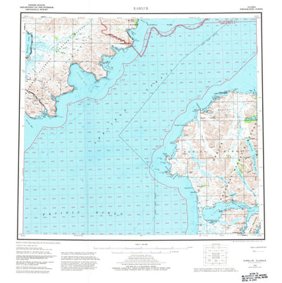 United States Geological Survey Karluk, AK (1952, 250000-Scale) digital map