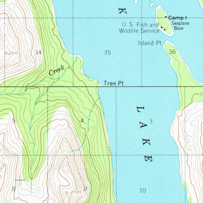 United States Geological Survey Karluk B-1, AK (1952, 63360-Scale) digital map