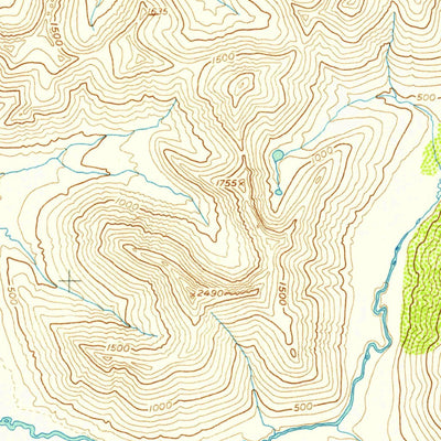 United States Geological Survey Karluk B-2, AK (1954, 63360-Scale) digital map