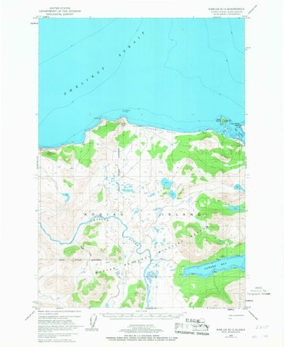 United States Geological Survey Karluk C-1, AK (1952, 63360-Scale) digital map