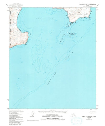 United States Geological Survey Karluk C-4 And C-5, AK (1951, 63360-Scale) digital map