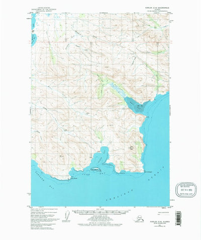 United States Geological Survey Karluk C-6, AK (1951, 63360-Scale) digital map