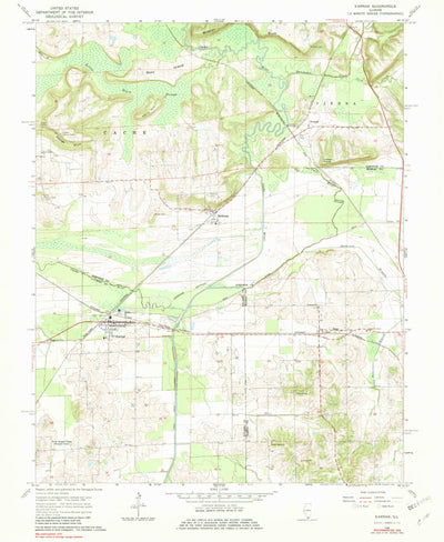 United States Geological Survey Karnak, IL (1966, 24000-Scale) digital map