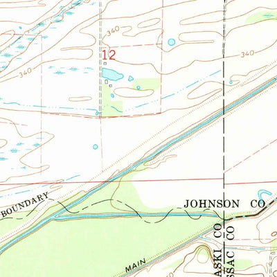United States Geological Survey Karnak, IL (1966, 24000-Scale) digital map
