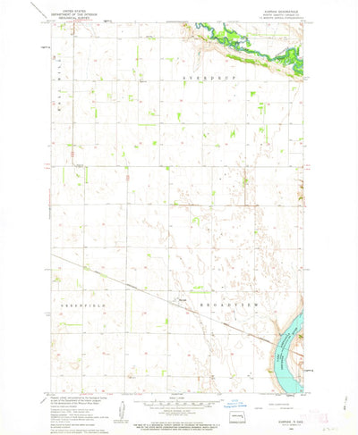 United States Geological Survey Karnak, ND (1961, 24000-Scale) digital map