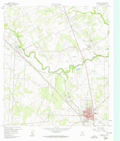 United States Geological Survey Karnes City, TX (1960, 24000-Scale) digital map