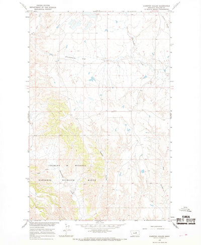 United States Geological Survey Karsten Coulee, MT (1965, 24000-Scale) digital map