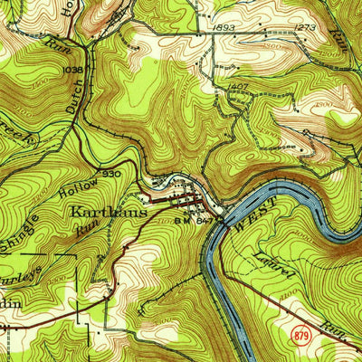 United States Geological Survey Karthaus, PA (1929, 62500-Scale) digital map