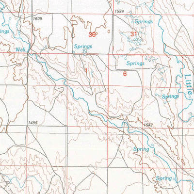 United States Geological Survey Karval, CO (1984, 100000-Scale) digital map