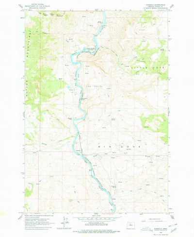 United States Geological Survey Kaskela, OR (1962, 24000-Scale) digital map