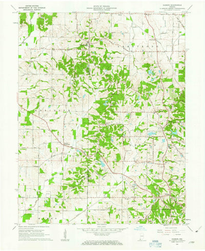 United States Geological Survey Kasson, IN (1961, 24000-Scale) digital map