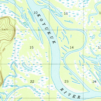United States Geological Survey Kateel River A-3, AK (1952, 63360-Scale) digital map