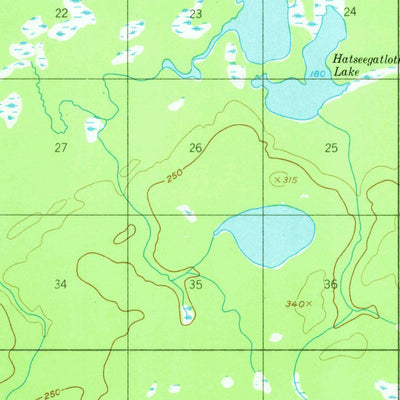 United States Geological Survey Kateel River B-2, AK (1952, 63360-Scale) digital map