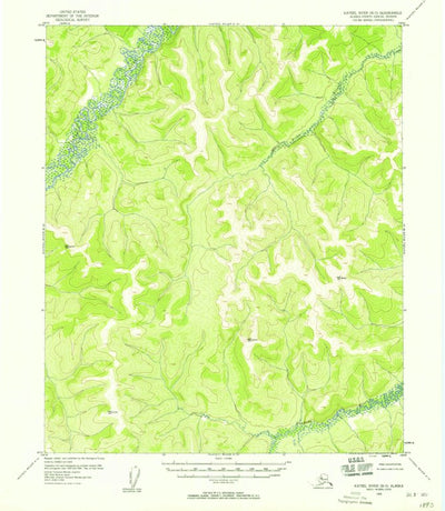 United States Geological Survey Kateel River B-5, AK (1955, 63360-Scale) digital map