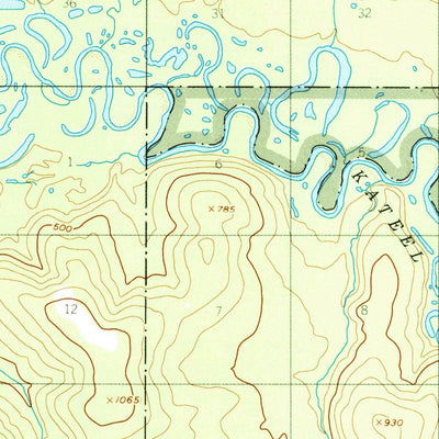 United States Geological Survey Kateel River C-4, AK (1954, 63360-Scale) digital map