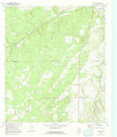 United States Geological Survey Katemcy, TX (1970, 24000-Scale) digital map
