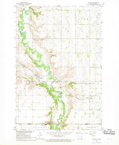 United States Geological Survey Kathryn, ND (1967, 24000-Scale) digital map