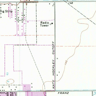 United States Geological Survey Katy, TX (1971, 24000-Scale) digital map