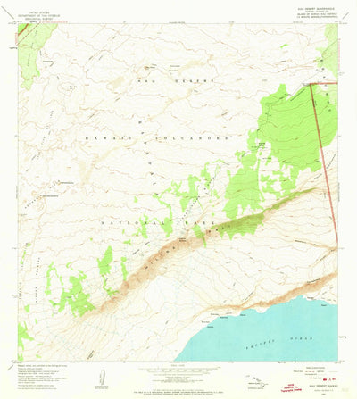 United States Geological Survey Kau Desert, HI (1963, 24000-Scale) digital map