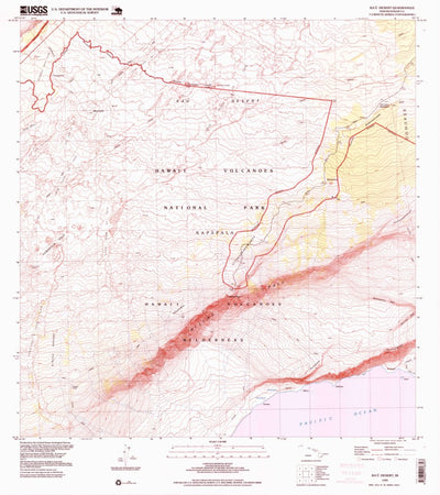 United States Geological Survey Kau Desert, HI (1995, 24000-Scale) digital map