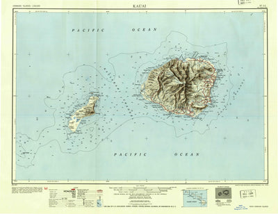 United States Geological Survey Kauai, HI (1954, 250000-Scale) digital map